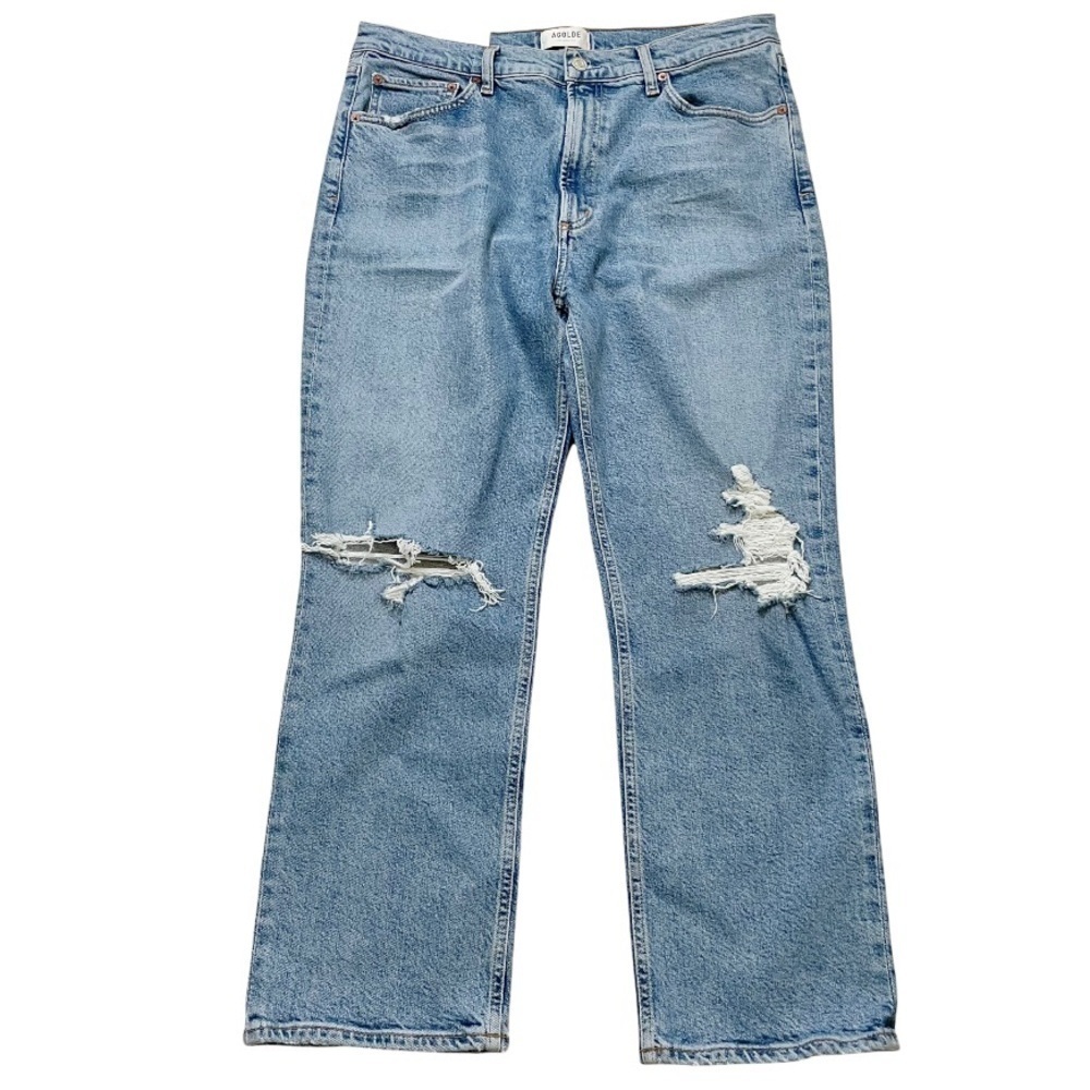Agolde Wilder distressed comfort straight jeans 31